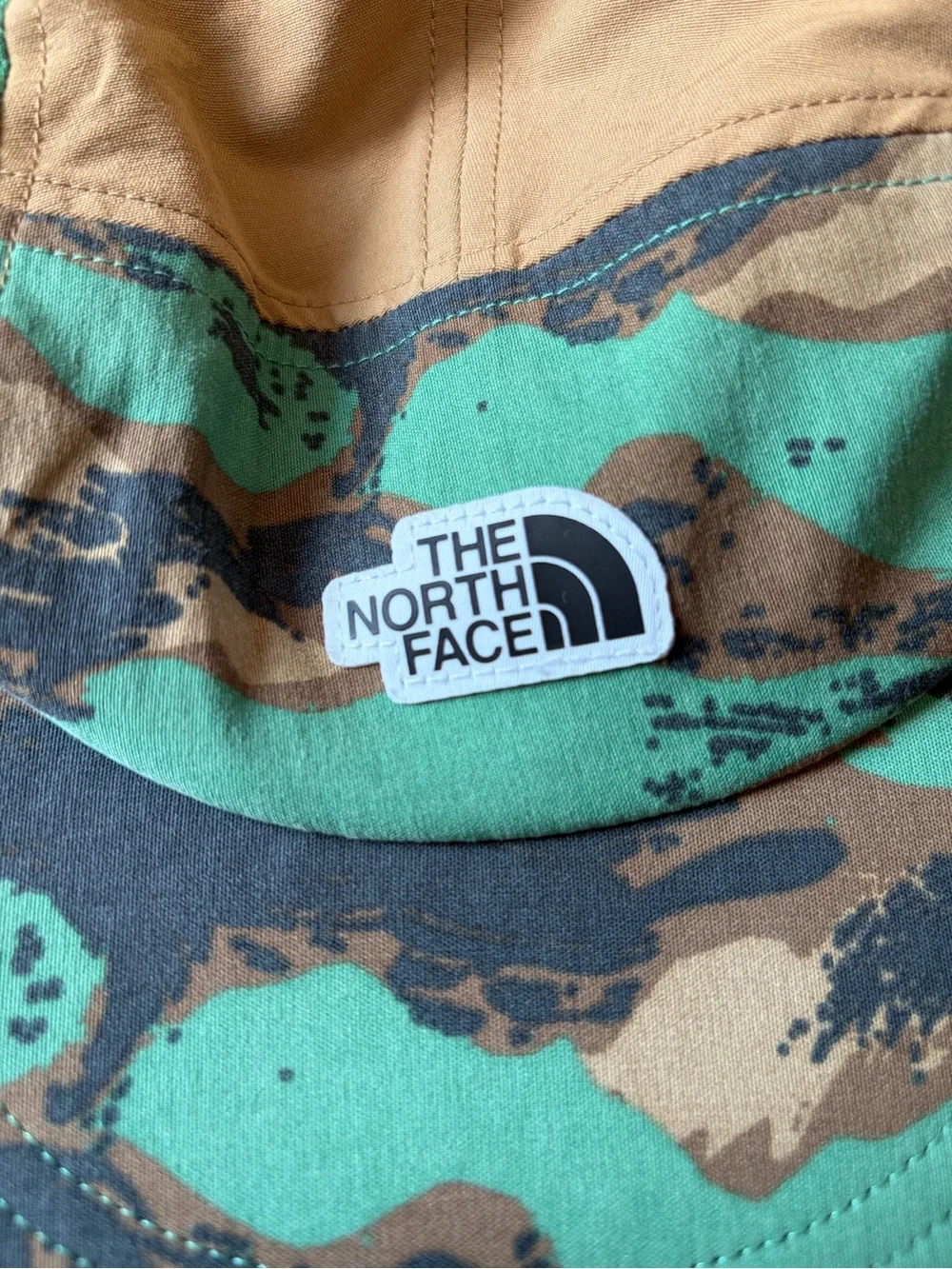 The North Face Class V Camp Hat in Deep Grass Green Paint Camo Print Unisex OS